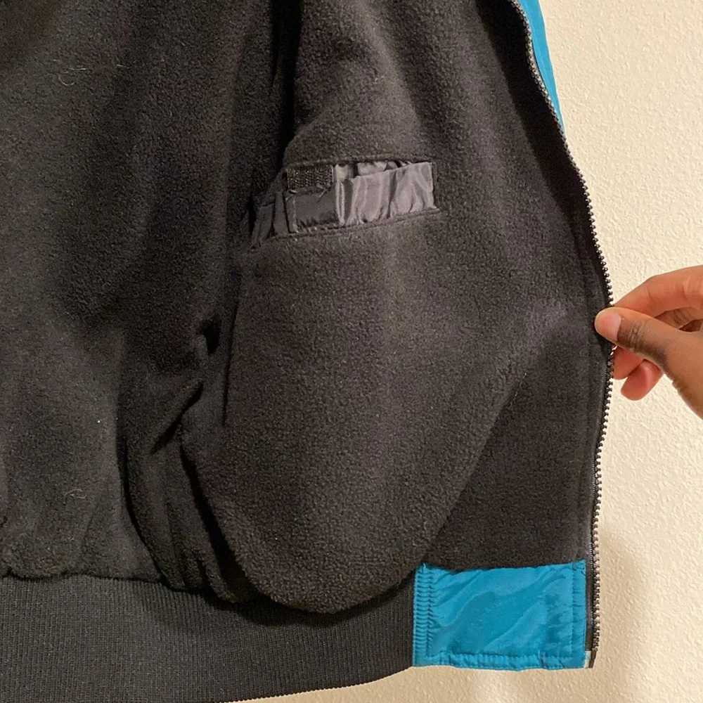 Uniforms To You (UTY)‎ Vintage Unisex Turquoise Nylon Bomber Jacket Size Medium